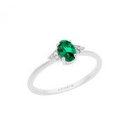 Ringe Comete Dame Storia Di Luce in Gold Smeraldo 0.43 Ct ANB 2654 - ANB 2654